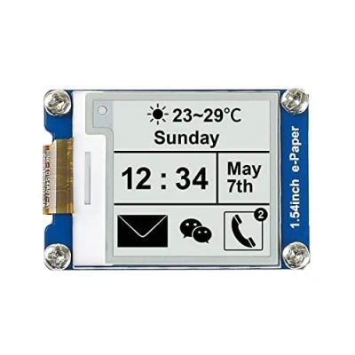 Afbeelding van Waveshare 1.54 inch E Paper Display Panel Module V2 Kit 3,3v/5v 200x200 resolutie ink elektronisch scherm Gedeeltelijke vernieuwing voor Raspberry Pi/Jetson Nano/Arduino/STM32 met SPI interface