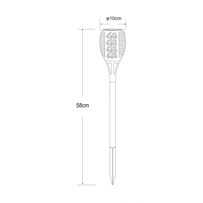 Afbeelding van Globo LED grondspies lamp 33077 Zaklamp, zwart, kunststof