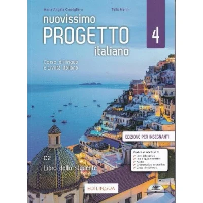 Afbeelding van Nuovissimo Progetto italiano 4. Corso di lingua e civiltà italiana: Edizione per insegnanti. Libro dello studente + CD