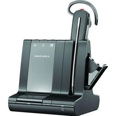 Afbeelding van HP Poly Savi 8245 M MS Teams In Ear headset Computer DECT, Bluetooth Mono Zwart Noise Cancelling Volumeregeling, Microfoon uitschakelbaar (mute)