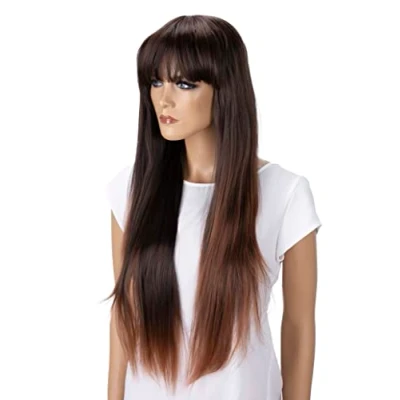 Afbeelding van CAISHA Pruik Volumineus Lang Haar Cosplay Theatershow Glad Bruin Mix FZ502f