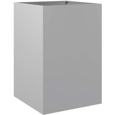 Afbeelding van Plantenbak 52x48x75 cm gegalvaniseerd staal zilverkleurig