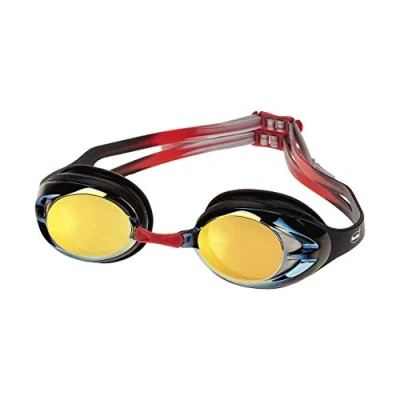 Afbeelding van Fashy Power Mirror zwembril, zwart/goud gespiegeld, L