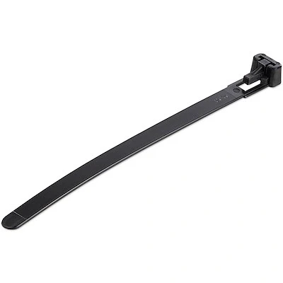 Afbeelding van StarTech.com CBMZTRB5BK kabelbinder Losmaakbare Nylon, Kunststof Zwart 100 stuk(s)