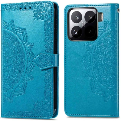 Afbeelding van Xiaomi 15 Hoesje Kunstleder imoshion Bookcase Turquoise Telefoonhoesje