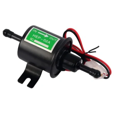 Afbeelding van LNGJIN Elektrische benzinepomp, HEP 02A, universele benzinepomp 12 V, lage druk, dieselpomp, brandstofpomp (zwart)