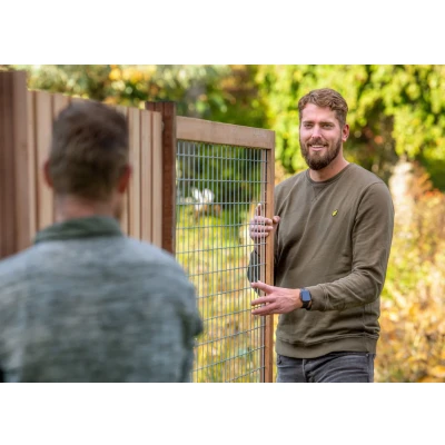 Afbeelding van Gaaselement met kader hardhout 180 cm Tuindeco