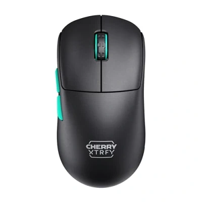 Afbeelding van CHERRY XTRFY M68 Wireless, Ultralichte Draadloze Gamingmuis, 2,4 GHz, Geoptimaliseerd voor E Sports, Symmetrische Vorm met extra lage Voorkant, Zwart