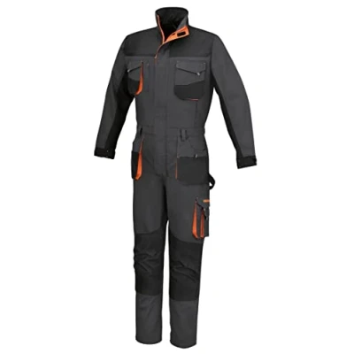 Afbeelding van BETA Werkoverall T/C Twill 65% katoen, 35% 180 g, 7865 zwart/oranje inzetstukken, Grijs, 3XL