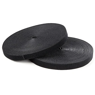 Afbeelding van StarTech.com Klittenband kabelbinder 7,5 m rol zwart