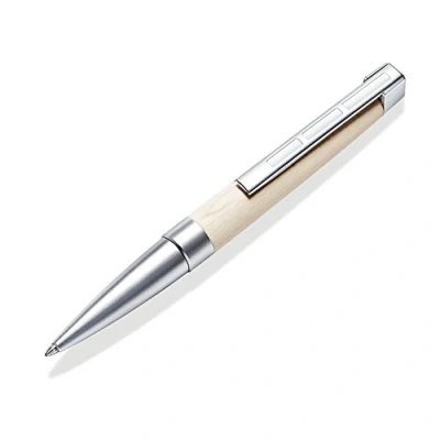 Afbeelding van Staedtler Initium Lignum balpen, esdoornhout, B, zwart, met mooie geschenkverpakking, 9PM320B 9
