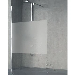 Afbeelding van Novellini Giada H inloopdouche 107 108.5 cm helder glas mat chr.