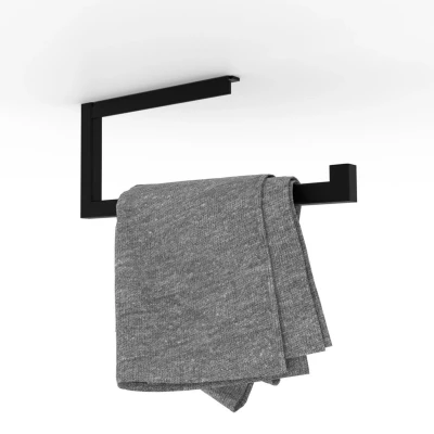 Afbeelding van LoooX Rail Handdoekhouder 35cm Mat zwart Minimalistisch design