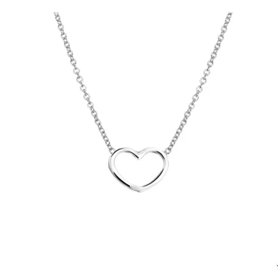 Afbeelding van Zilver Gerhodineerde Collier hart 1 1324194