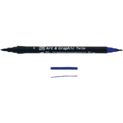 Afbeelding van ZIG Art &amp; Graphic Twin Tip brush marker Blue