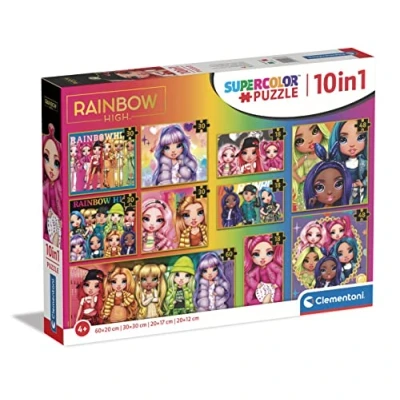 Afbeelding van Clementoni Legpuzzel Super Color 10in1 Rainbow High