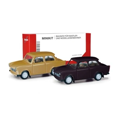 Afbeelding van Herpa 013901 002 H0 Auto Trabant 601 limousine, samtocker en rallyzwart