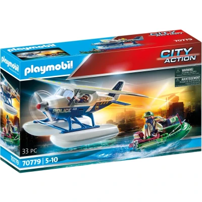 Afbeelding van Playmobil City Action Politiewatervliegtuig: smokkelaar achtervolging 70779