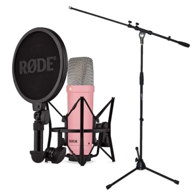 Afbeelding van Rode NT1 Signature Pink Studio Microfoon + Keepdrum Microfoonstandaard