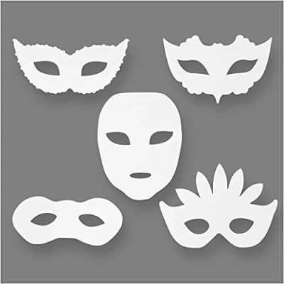 Afbeelding van Maskerade Maskers, H: 8,5 19 cm, 16 asstd, 230 g