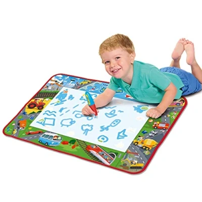Afbeelding van Aquadoodle E73268 Vehicle Adventure Doodle, Official Tomy No Mess Colouring &amp; Drawing Game, Water Play Mat, Magic Pen, Suitable for Toddlers and Children Aged 18 Months+