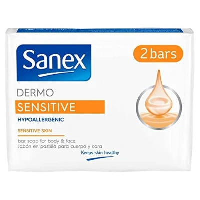 Afbeelding van Sanex Dermo Sensitive Hypoallergenic Bar Soap 2 x 90 g
