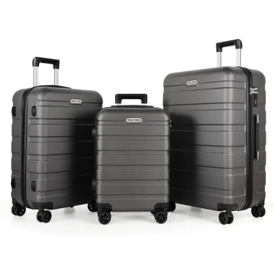 Afbeelding van TAN.TOMI Kofferset 3 Delig 95L Handbagage + 65L +41L Ruimbagage Cijferslot Reiskoffer met Wielen Donkergrijs