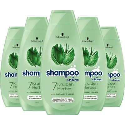 Afbeelding van 5x Schwarzkopf 7 Kruiden Shampoo 400 ml