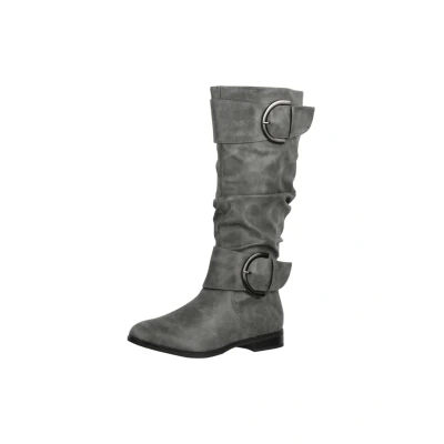 Afbeelding van Elara Dames Laarzen Slip on Chunkyrayan JY1989 Grey 39