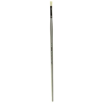 Afbeelding van Winsor &amp; Newton 5525004 Artisan synthetisch penseel met kenmerken van varkenshaar, robuust en duurzaam, perfect voor stroperige olieverf Plat penseel, lang Nr. 4,