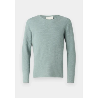 Afbeelding van TOM Tailor Denim Structured ROLL EDGE Trui, Heren, Maat: XL, Light ice blue