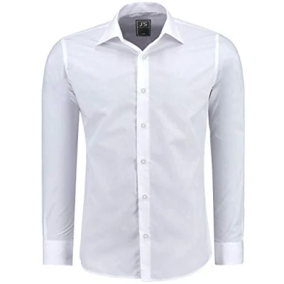 Afbeelding van J&#039;S FASHION Herenoverhemd met lange mouwen in slim fit gemakkelijk te strijken EU maten: S tot 6XL, M