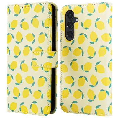 Afbeelding van imoshion Hoesje Geschikt voor Samsung Galaxy A55 Design Bookcase smartphone Citrus Dream