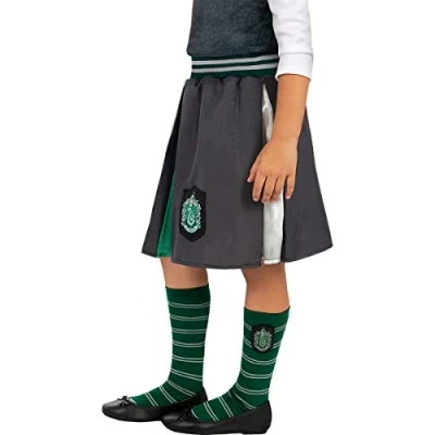 Afbeelding van Funidelia Slytherin Sokken voor Harry Potter meisjes Hogwarts, Tovenaars, Films &amp; Series, Zweinstein De beste nerd merchandise en cadeaus echte fans met Kerstmis, verjaardagen of een speciale gelegenheid Groen