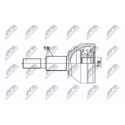 Afbeelding van Homokineet reparatie set, aandrijfas NTY NPZ CH 029