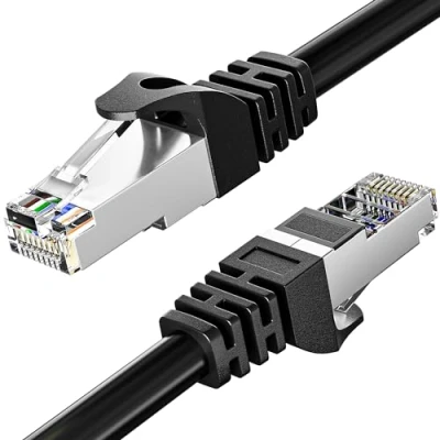 Afbeelding van Internet Kabel 5 Meter Cat 6 Afgeschermd Buiten Ethernetkabel Netwerkkabel Installeren Waterdicht Weerbestendig Hoge Snelheid FTP 23AWG Gigabit Netwerklijn Internetdraadkabel