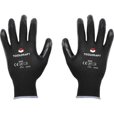 Afbeelding van TOOLCRAFT TO 5621529 Werkhandschoen Polyester, Nitril Maat (handschoen): 8 EN 388 Cat II 1 paar