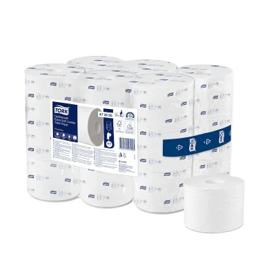 Afbeelding van Tork Optiserve Extra Zacht Hulsloos Toiletpapier 3 laags Wit T7 Premium 472650
