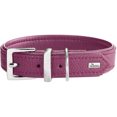 Afbeelding van Hunter Hondenhalsband Solfia Kunstleer Raspberry