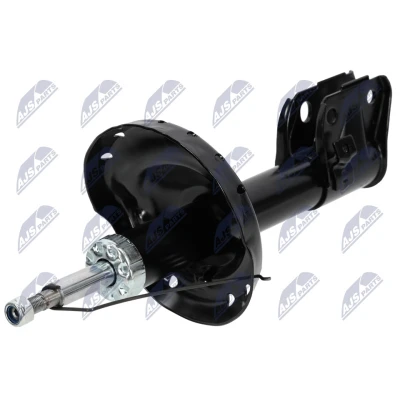 Afbeelding van NTY A SB 026 Schokdemper Vooras links Gasdruk Dubbelpijp Veerpoot Pen bovenaan, Klem onderaan SUBARU: Impreza II Sedan (GD) 2.5 i WRX AWD, 1.5 AWD
