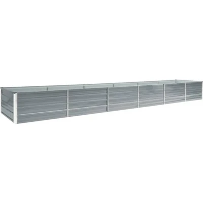 Afbeelding van Plantenbak verhoogd 480x80x45 cm gegalvaniseerd staal grijs