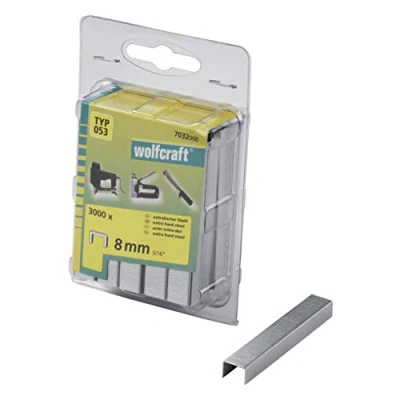Afbeelding van Wolfcraft 7032000 Nieten met brede rug Type 53 3000 stuk(s) Afm. (l x b h) 8 11.2 mm