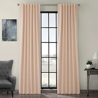 Afbeelding van HPD Half Price Drapes Kamerverduisterende gordijnen kamerdecoratie 127 x 244 cm (1 paneel), BOCH 141314 96, Bellini Peach