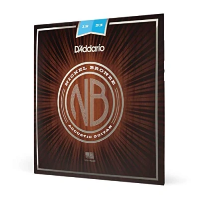 Afbeelding van D&#039;Addario NB1253 Nickel Bronze Acoustic Guitar Strings Light 12 53