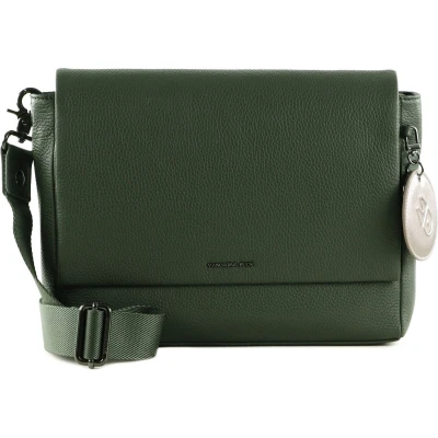 Afbeelding van MANDARINA DUCK Leren Schoudertas Mellow Leather Messenger Loden Olijfgroen