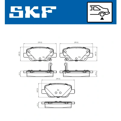 Afbeelding van SKF Remblokset VKBP 90303 A