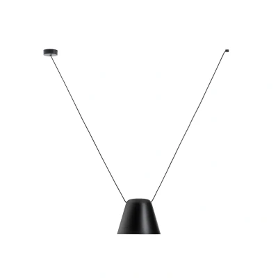 Afbeelding van LEDS C4 Attic hanglamp cilinder Ø 15cm zwart