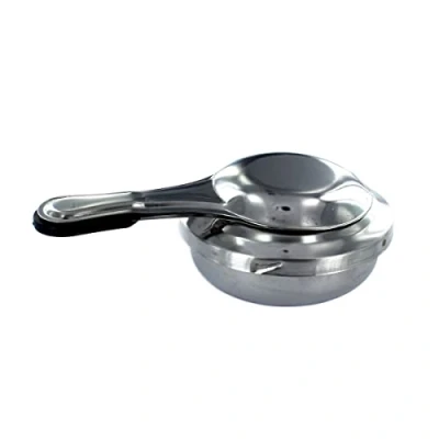Afbeelding van Fackelmann 21827 alcoholbrander, alcoholbrander voor fondue, gelei roestvrij staal, grijs, 15,5 x 9,7 4,5 cm