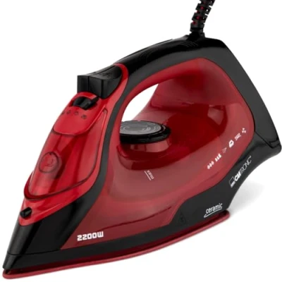 Afbeelding van Clatronic DB 3752 Stoomstrijkijzer Zwart, Rood 2200 W