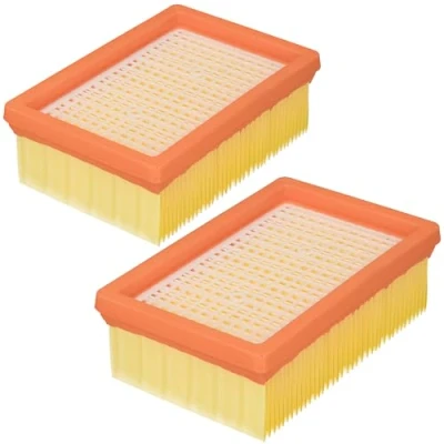 Afbeelding van McFilter 2 vlakke vouwfilters geschikt voor Kärcher WD4, WD5, WD6, MV4, MV5, MV6, alternatief KFI 4410 2.863 005.0 multifunctionele stofzuiger, nat/droog zuigen zonder filterwissel